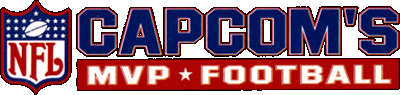 Capcom's MVP Football logo for Super Nintendo